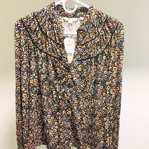 Boden Ruched Yoke Jersey Shirt. New with Tags. US size 4